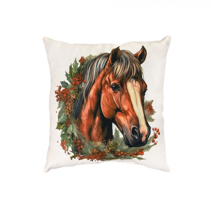 Подушка мікровелюр Strateg Ягідний кінь 35*35 см (61269)