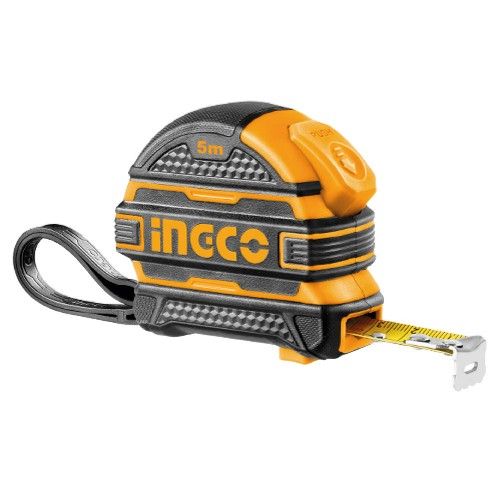 Рулетка 5 м × 25 мм автостоп INGCO