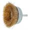 Щітка-чашка з хвостовиком Vitals гофрована латунована 75 мм, 0,3 мм
