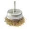 Щітка торцева с хвостовиком Vitals гофрована латунована 25 мм, 0,3 мм