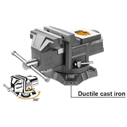 Лещата слюсарні поворотні 100 мм INGCO INDUSTRIAL