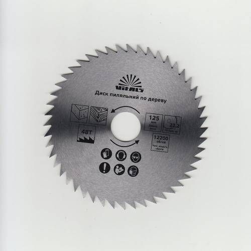 Диск пиляльний Vitals по дереву 185x20/16, ATB 48