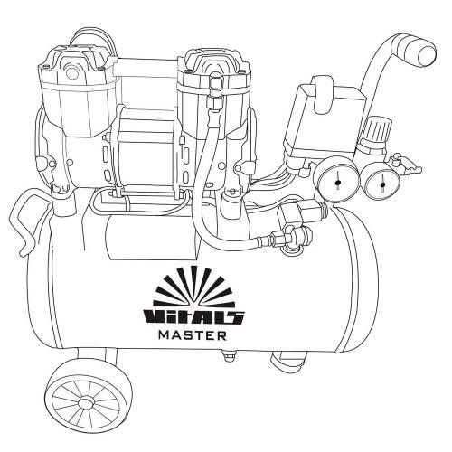 Компресор безмасляний Vitals Master SKB24.t572-8a