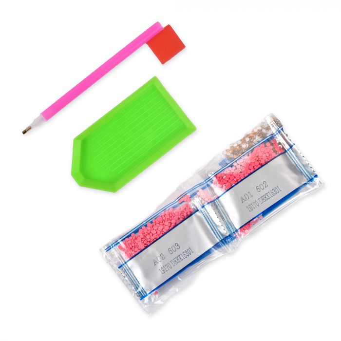 Алмазна мозаїка Strateg ПРЕМІУМ Жирафова казка розміром 30х30 не повна викладка (DEEX16306)